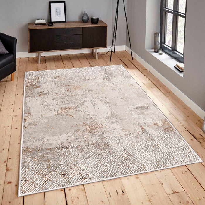 Conceptum Alfombra de Algodón 80 x 150 cm Crema